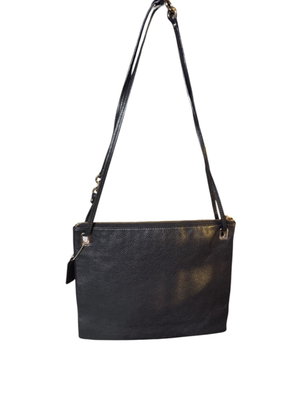 Coach  Black Pebbled Leather Crossbody Bag  with authenticity - Picture 4 of 8